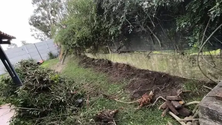 Muro símil piedra · 2.5 m altura · Junto a piscina - imagen 2